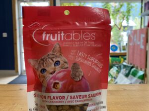 Fruitables, Salmon Flavor cat treats, What the Woof Pet Supplies, Sicamous BC